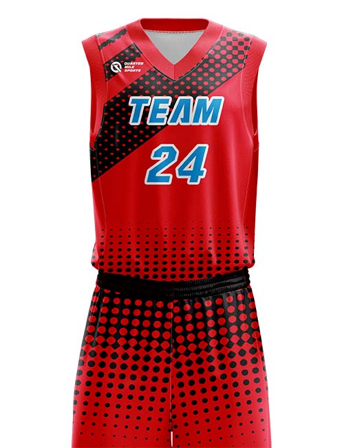 Custom Basketball Jersey Abstract – Quarter Mile Sports - Main Image