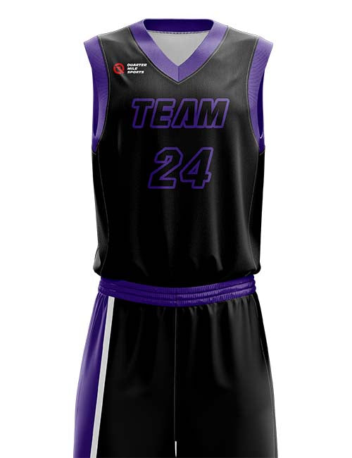 KXK Custom Gray Purple Teal-Black Classic Sets Basketball Jersey