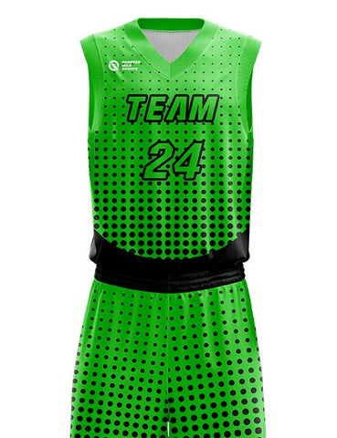 basketball jersey design sublimation green
