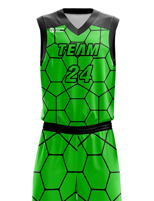 sublimation basketball jersey design green and white